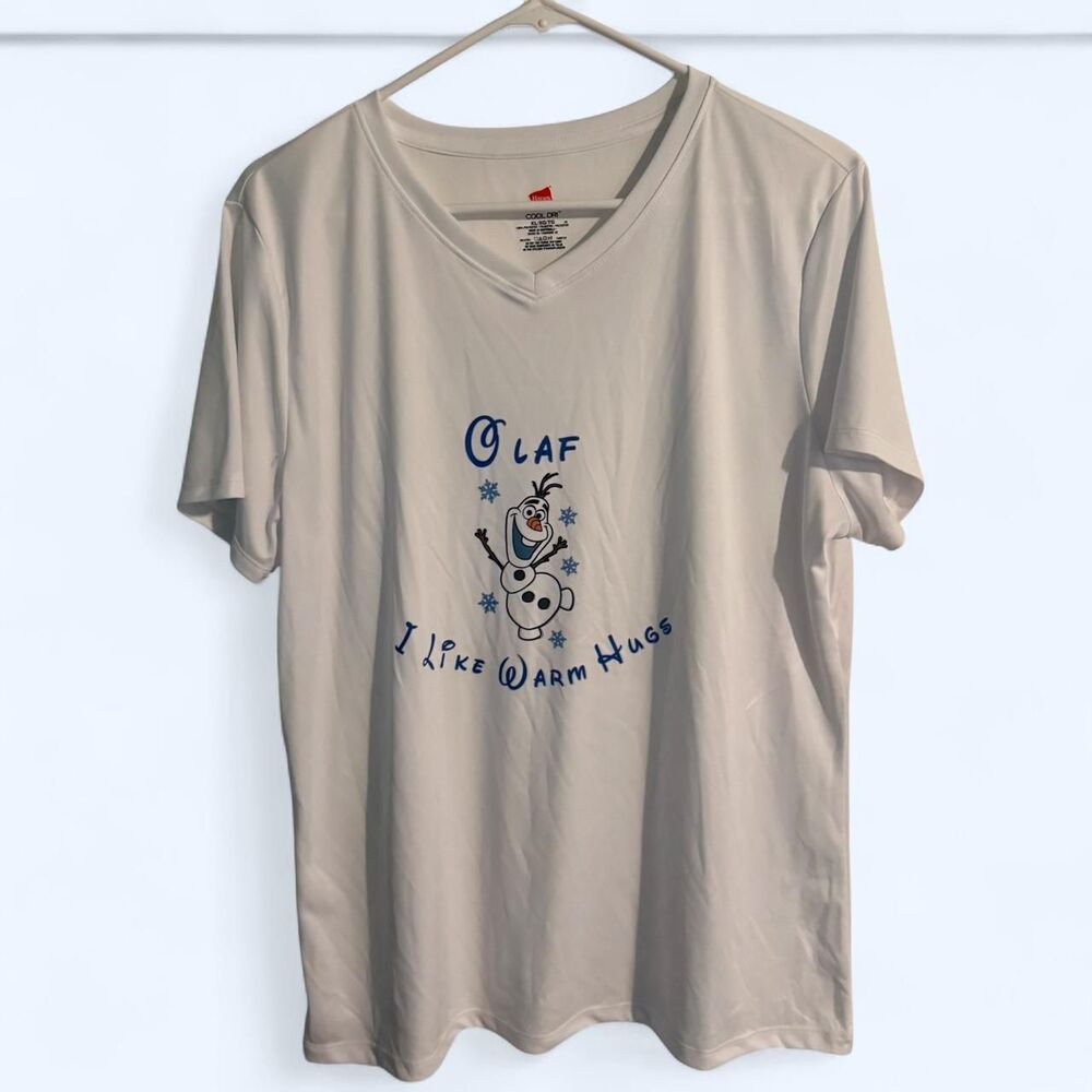 Disney Frozen Olaf tan t-shirt Size XL #frozen #disney
